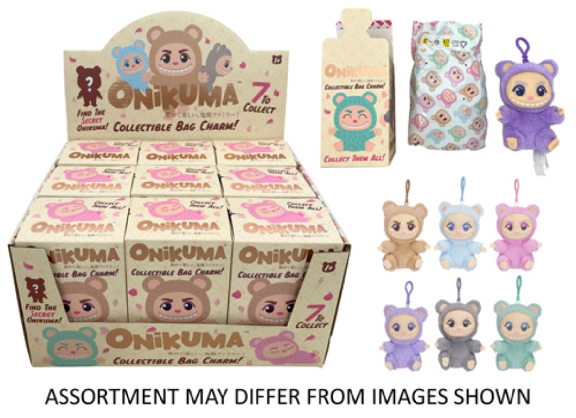 Picture of Onikuma 13cm Bagclip Plush Blind Box assorted ( ONLY SOLD in Display of 9 )