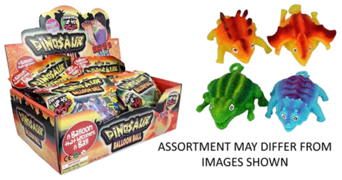 Picture of Balloon Dino 12.5cm assorted ( ONLY SOLD in Display of 12 )