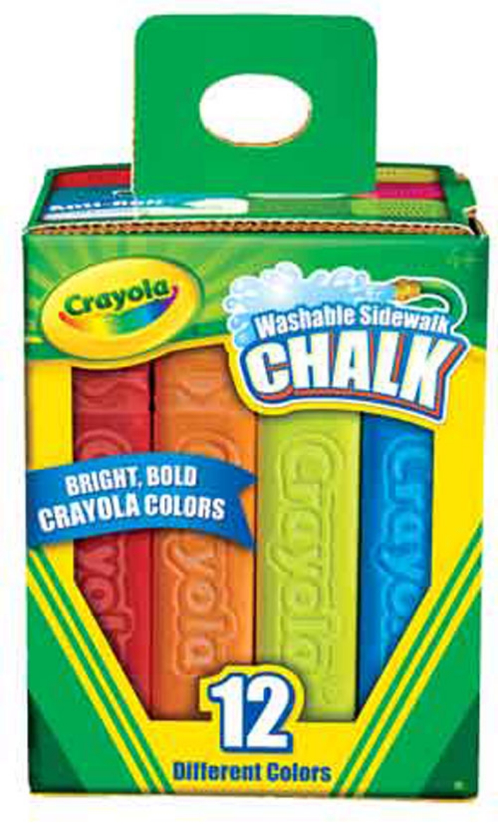 Picture of Crayola 12pk Washable Coloured Sidewalk Chalk