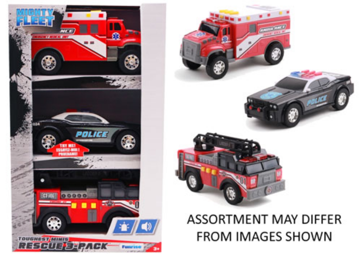 Picture of Mighty Fleet Toughest Minis Rescue 3pk