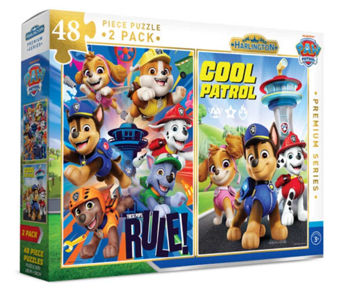Picture of Paw Patrol Harlington Premium 48pce Kids Puzzle 2 Pack