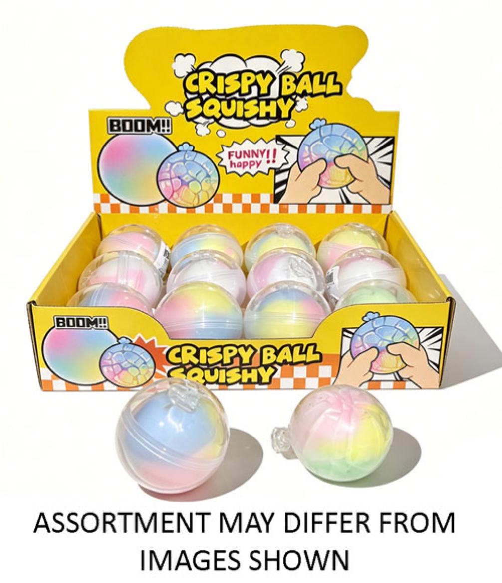 Picture of Squishy Wax Crackling Crispy Multi-Colour Balls assorted ( ONLY SOLD in Display of 12 )