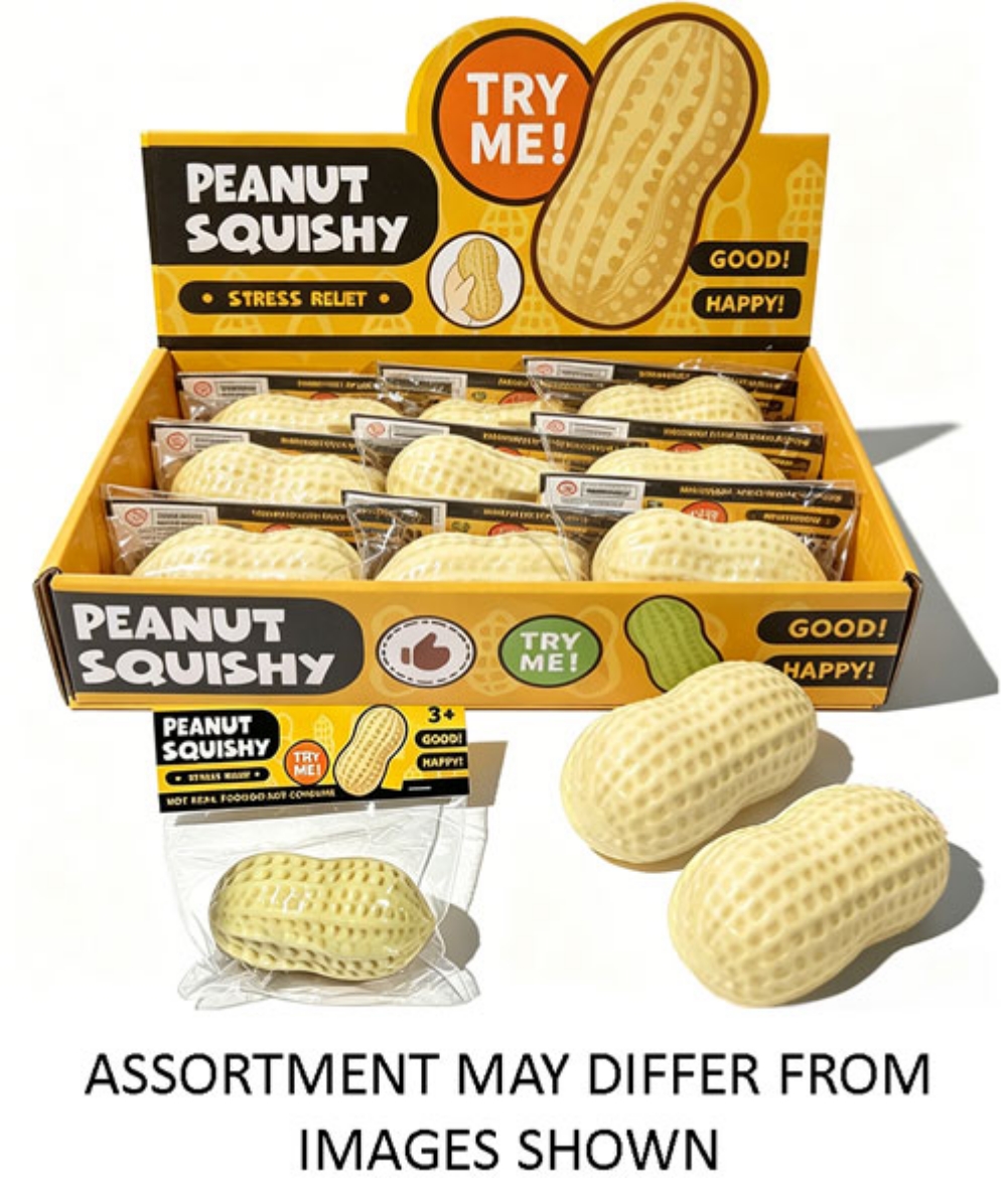 Picture of Squishy Jumbo Crunchy Peanut ( ONLY SOLD in Display of 12 )