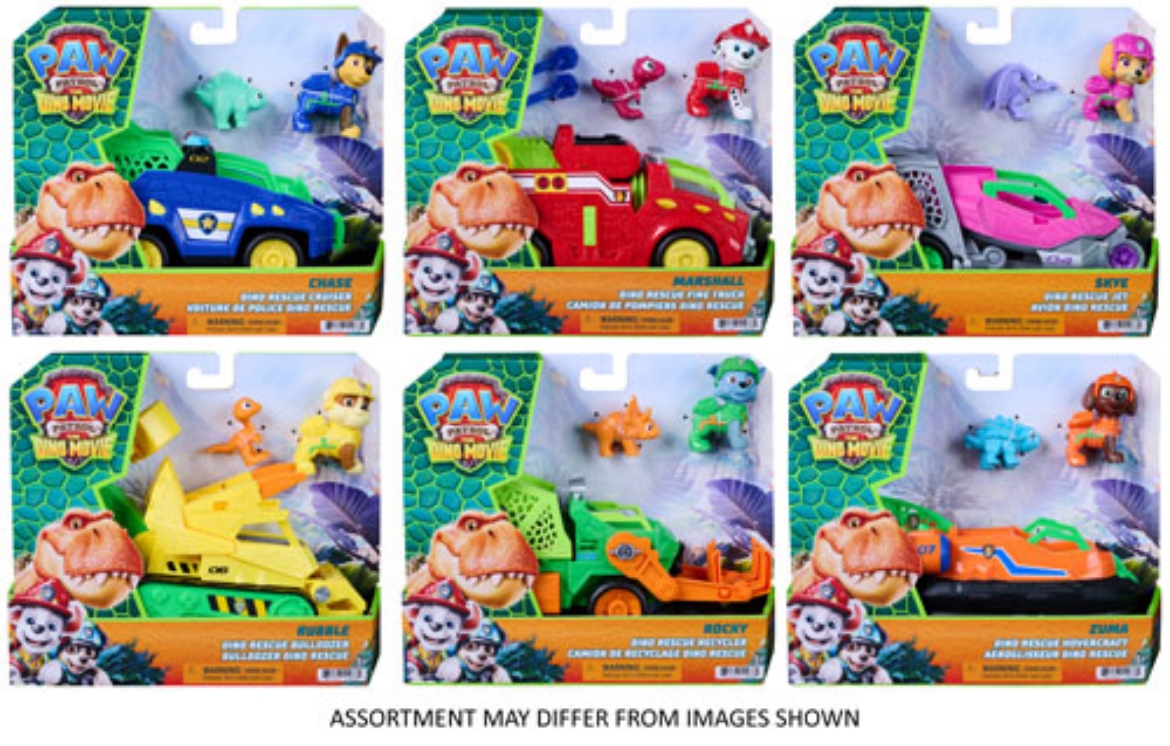 Picture of PAW Patrol The Dino Movie - Themed Vehicles assorted ( ONLY SOLD in Carton of 6 )