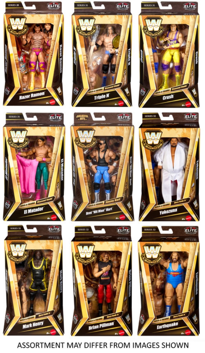 Picture of WWE Legends Elite assorted ( ONLY SOLD in Carton of 5 )