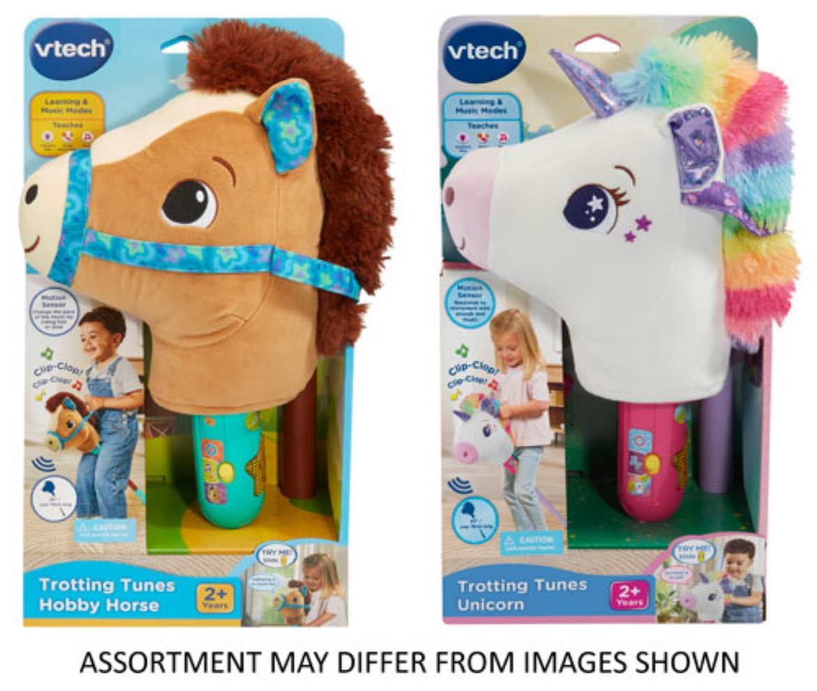 Picture of Vtech Trotting Tunes Hobby Horse & Unicorn assorted ( ONLY SOLD in Display of 4 )