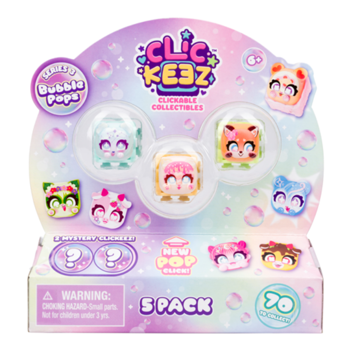 Picture of Clickeez Series 3 Bubble Pops - 5 Pack
