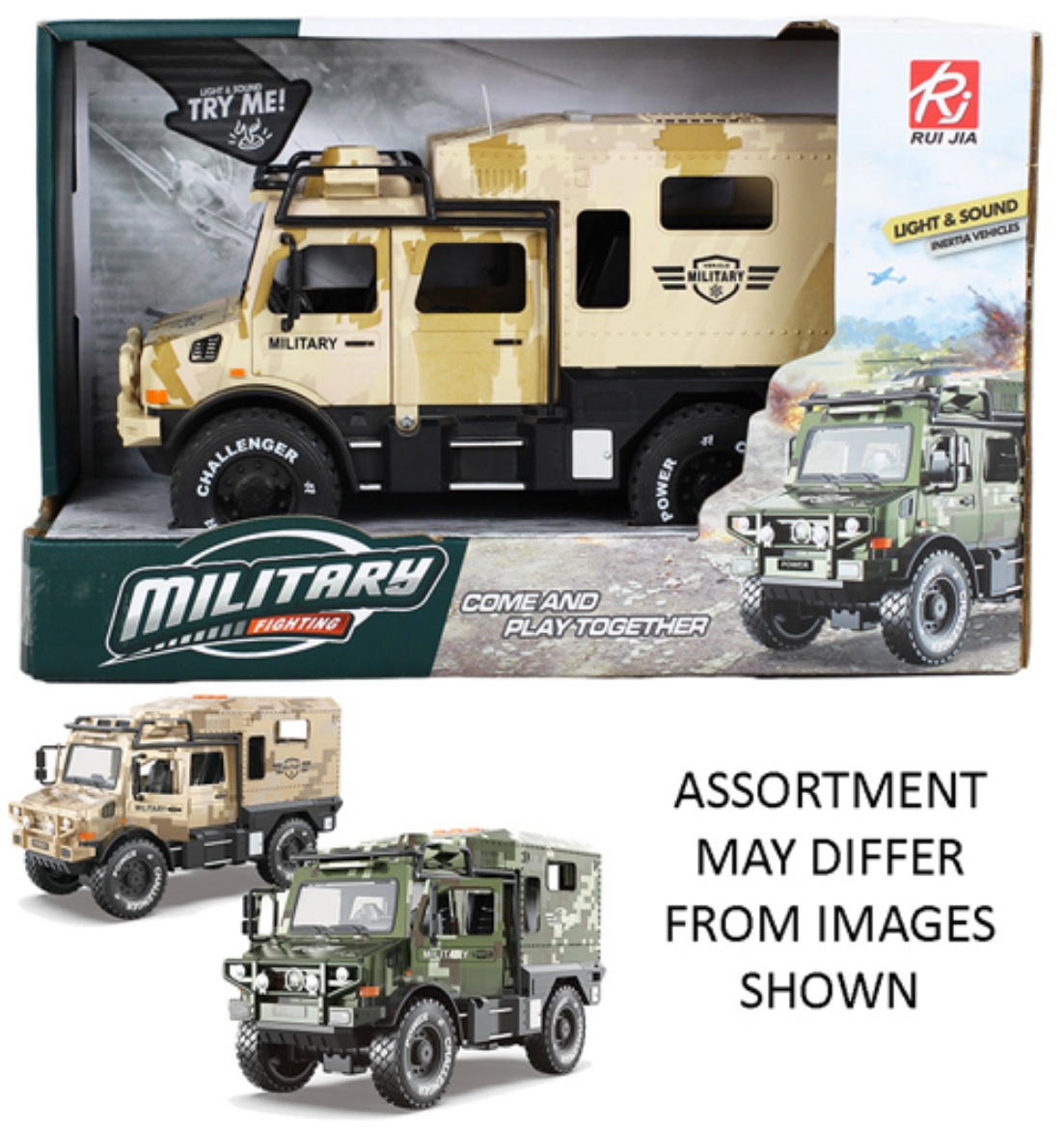 Picture of Military TroopTransporter Friction 24cm with Light and Sound 2 assorted