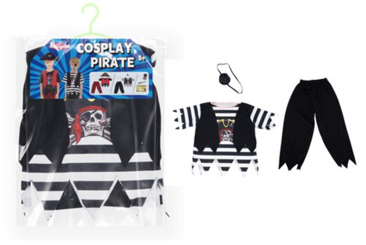 Picture of Dress Up Pirate Black and White Combiation Eye Patch