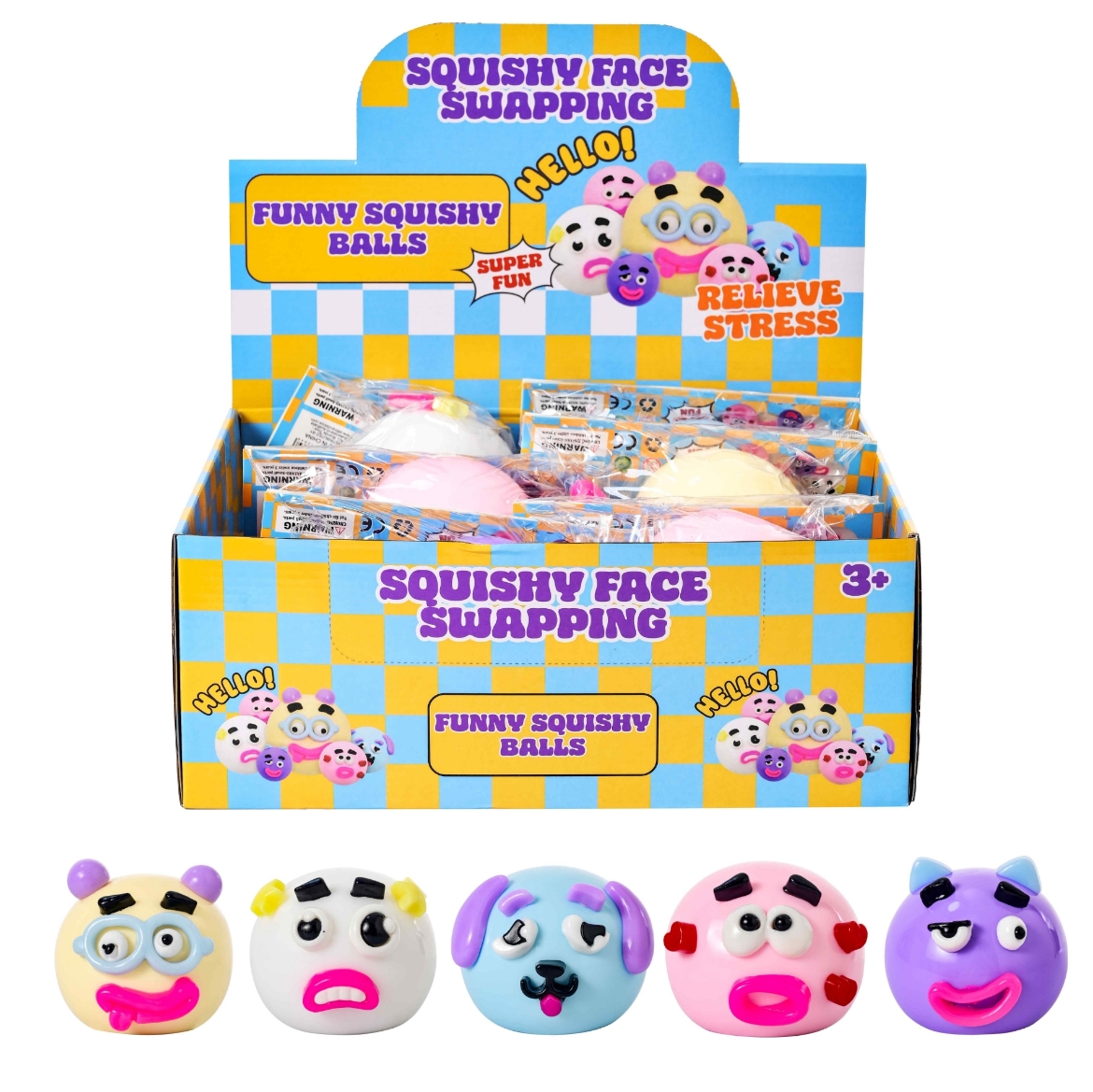 Picture of Squishy Face Swapping assorted ( ONLY SOLD in Display of 12 )