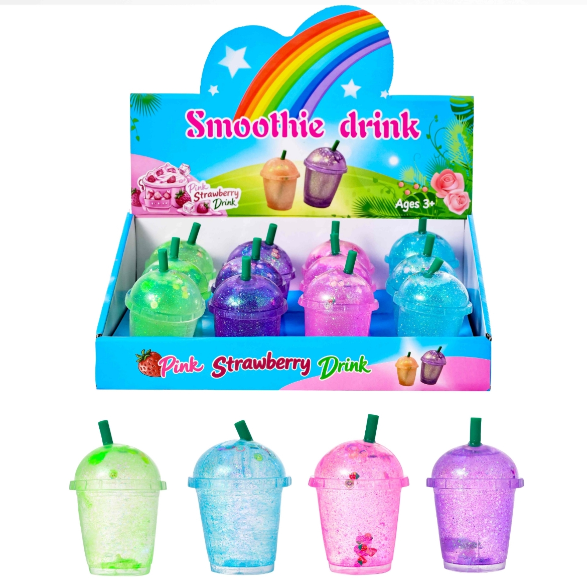 Picture of Squishy Maltose Smoothie Cup assorted ( ONLY SOLD in Display of 12 )