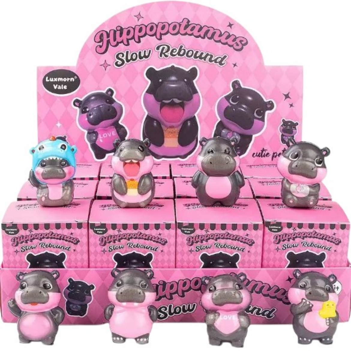 Picture of Squishy Blind Box Hippopotamus Family assorted ( ONLY SOLD in Display of 12 )
