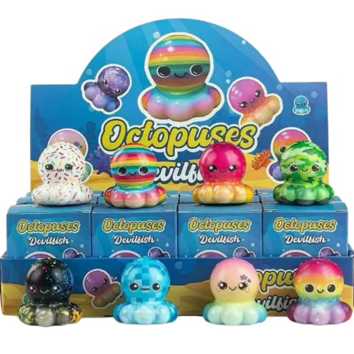 Picture of Squishy Blind Box Octopus Family assorted ( ONLY SOLD in Display of 12 )