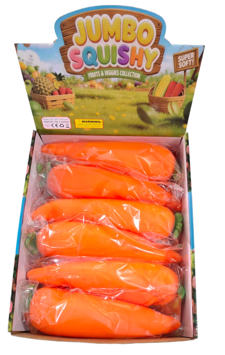 Picture of Squishy Jumbo Carrot ( ONLY SOLD in Display of 12 )