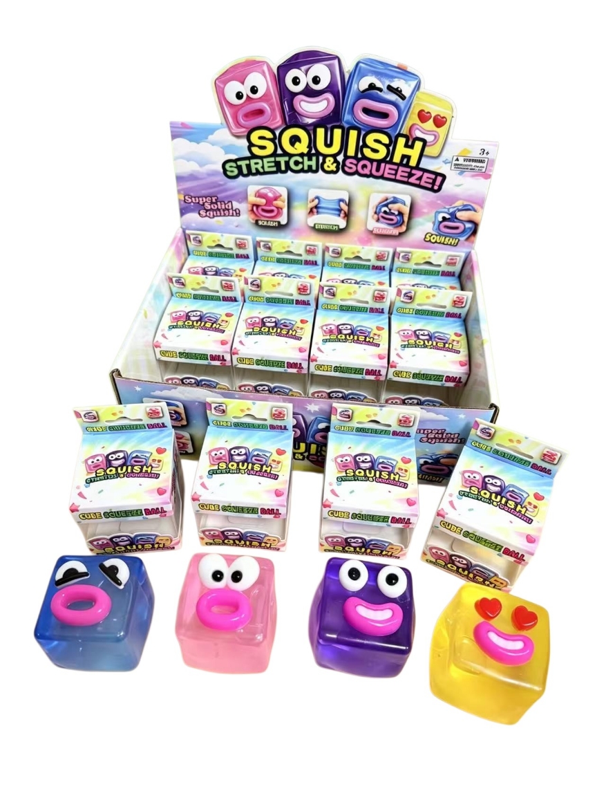 Picture of Squishy Maltose Face Swapping 6cm Cube assorted ( ONLY SOLD in Display of 12 )