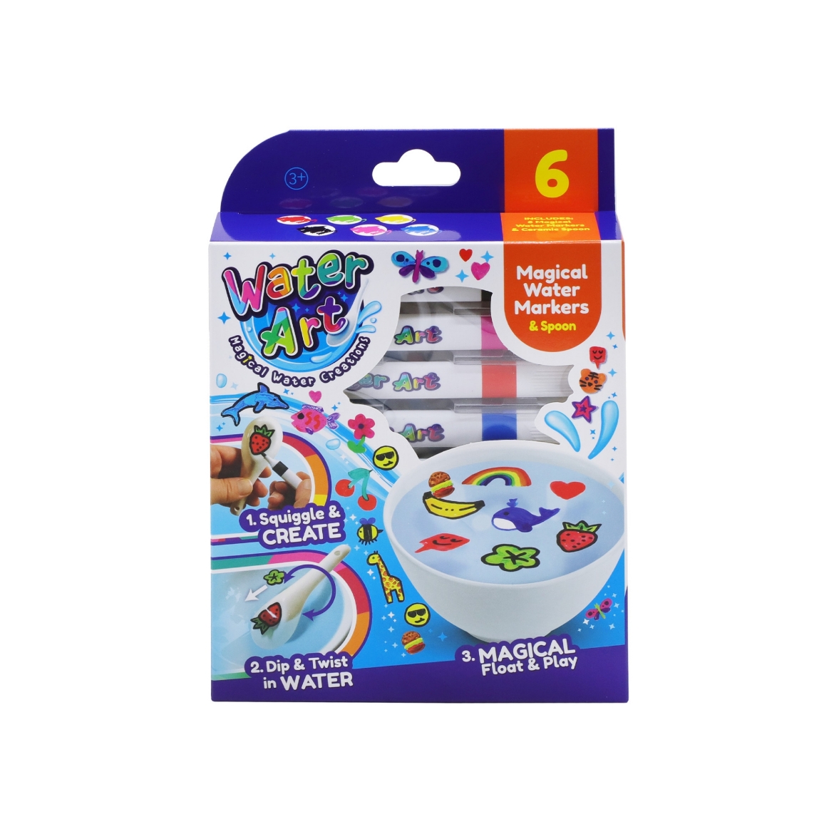 Picture of Water Art 6pk Markers with Ceramic Spoon