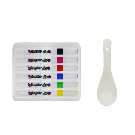 Picture of Water Art 6pk Markers with Ceramic Spoon