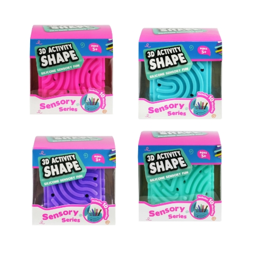 Picture of Trend Hub Silicone 3D Activity Shape assorted ( ONLY SOLD in Display of 12 )