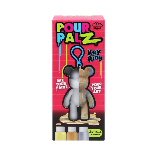 Picture of Pour Palz Mini Paint Bear Keychain Wave 2 assorted ( ONLY SOLD in Display of 12 )