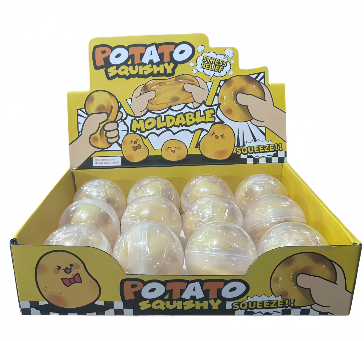 Picture of Squishy Coconut Oil Potato assorted  ( ONLY SOLD in Display of 12 )