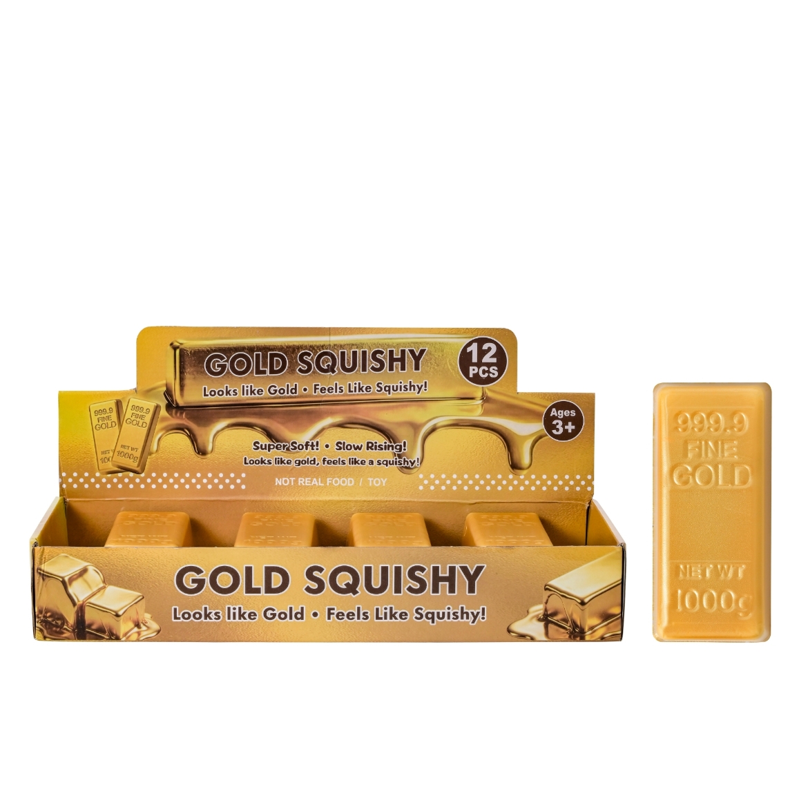 Picture of Squishy Gold Bar ( ONLY SOLD in Display of 12 )