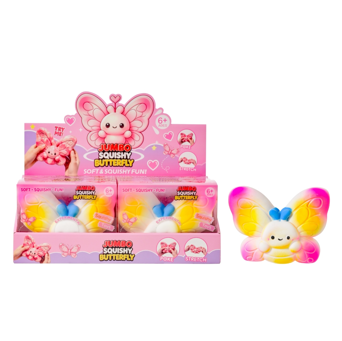 Picture of Squishy Jumbo Butterfly ( ONLY SOLD in Display of 6 )