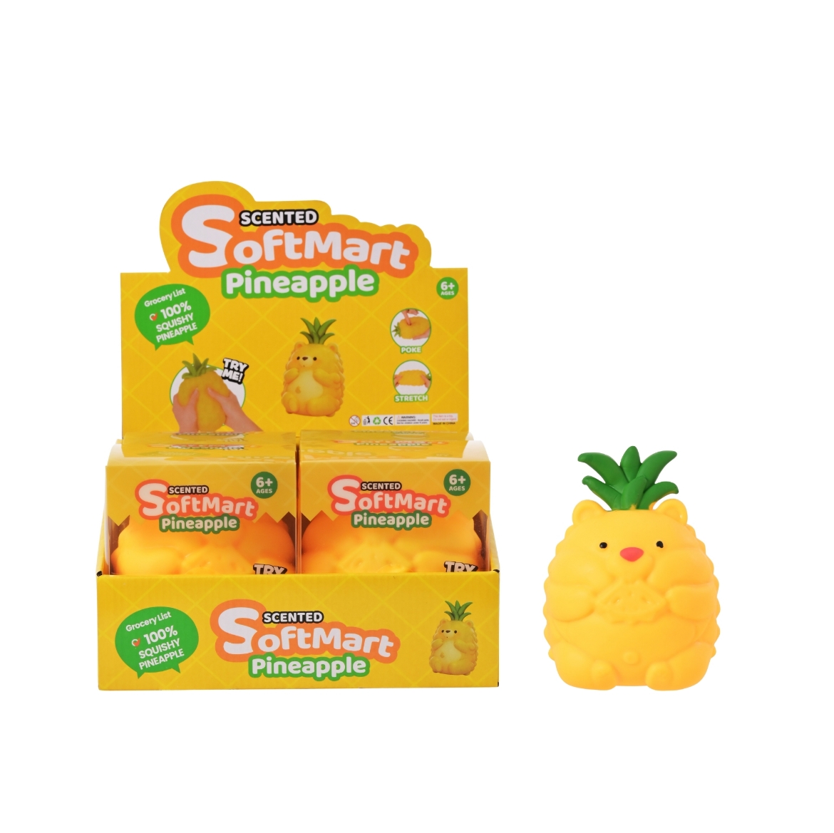Picture of Squishy Jumbo Pineapple Bear ( ONLY SOLD in Display of 4 )