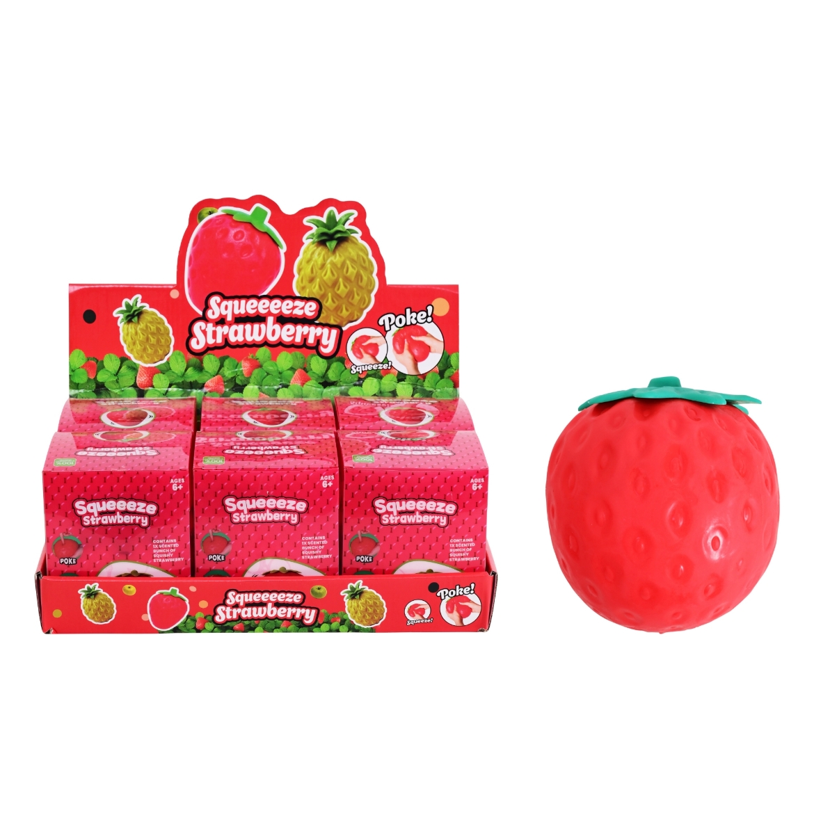 Picture of Squishy Jumbo Strawberry ( ONLY SOLD in Display of 6 )