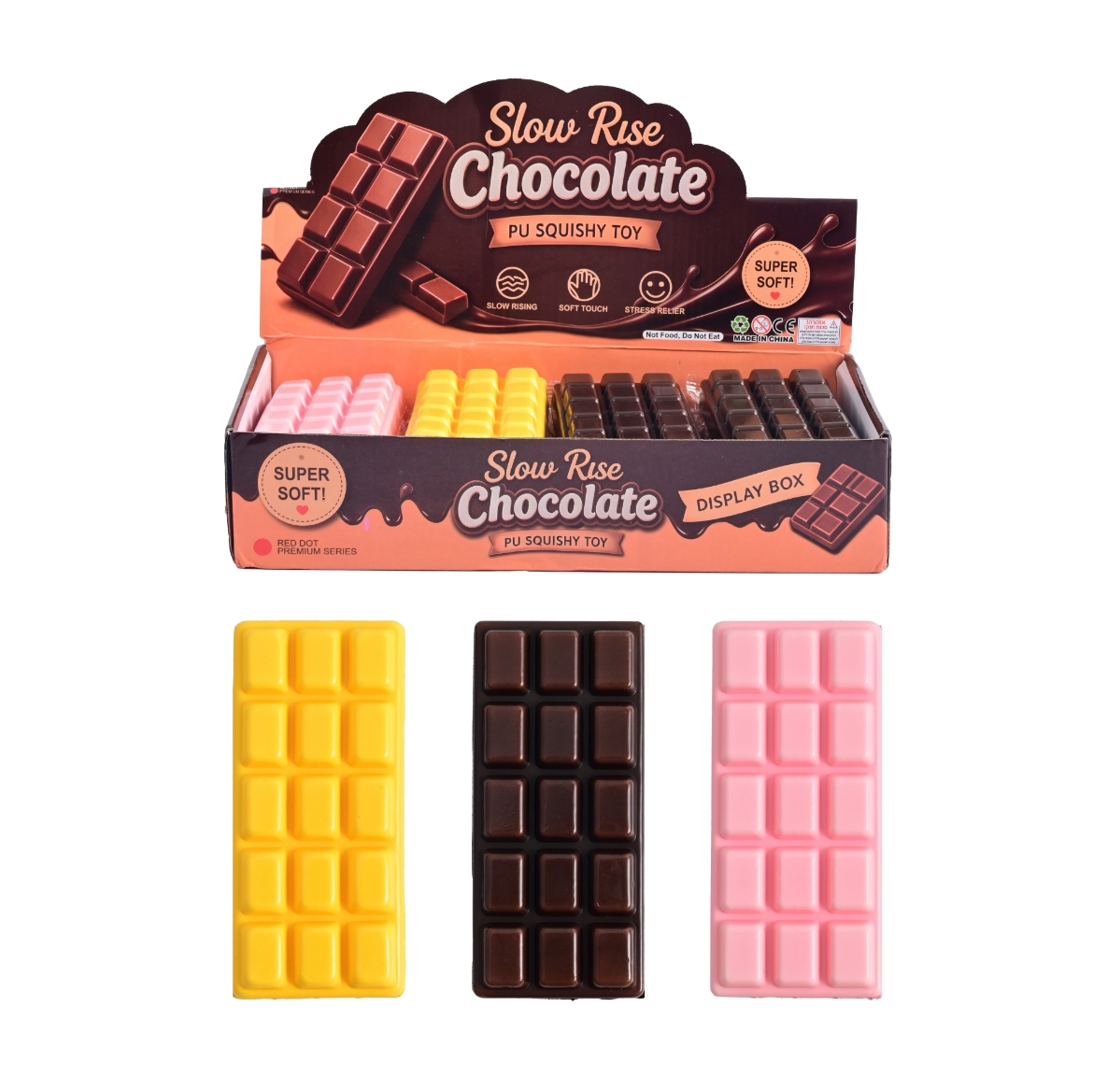 Picture of Squishy Slow Rise Chocolate assorted ( ONLY SOLD in Display of 12 )