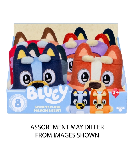 Picture of Bluey Biscuits Mini Plush assorted ( ONLY SOLD in Display of 8 )