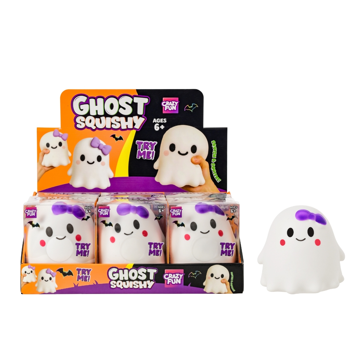 Picture of Squishy Jumbo Ghost ( ONLY SOLD in Display of 6 )