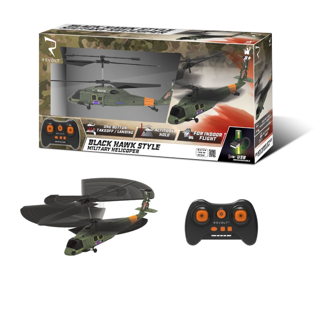 Picture of Revolt Radio Control 2.4Ghz Blackhawk Helicopter