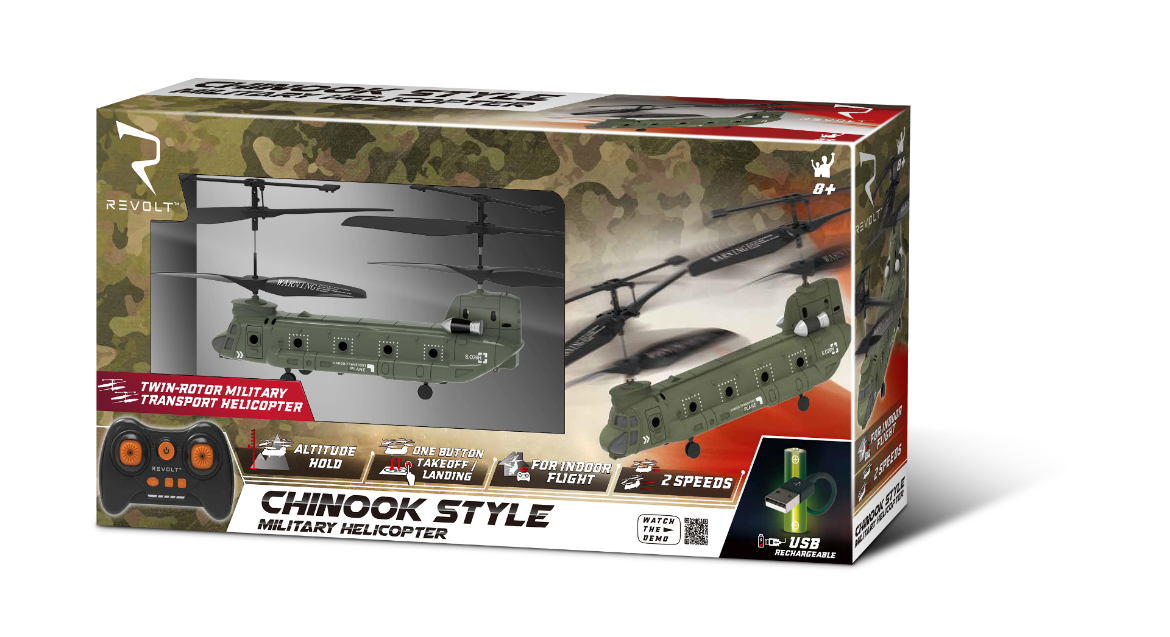 Picture of Revolt Radio Control 2.4Ghz Chinook Helicopter