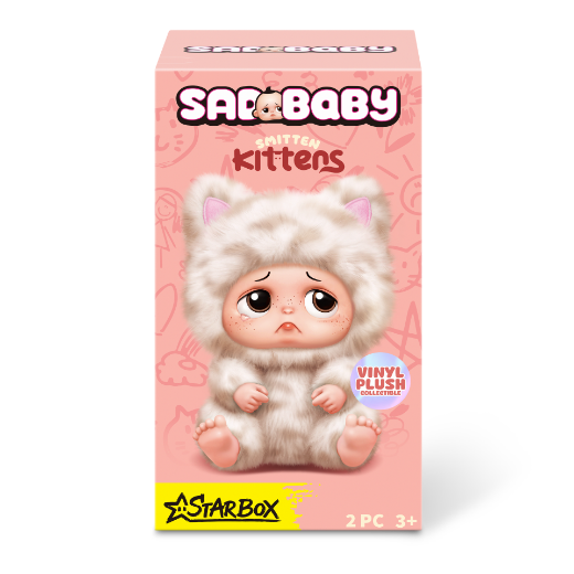 Picture of STAR BOX Sad Baby - Kittens Keychains Blind Box Series 1 assorted ( ONLY SOLD in Display of 6 )