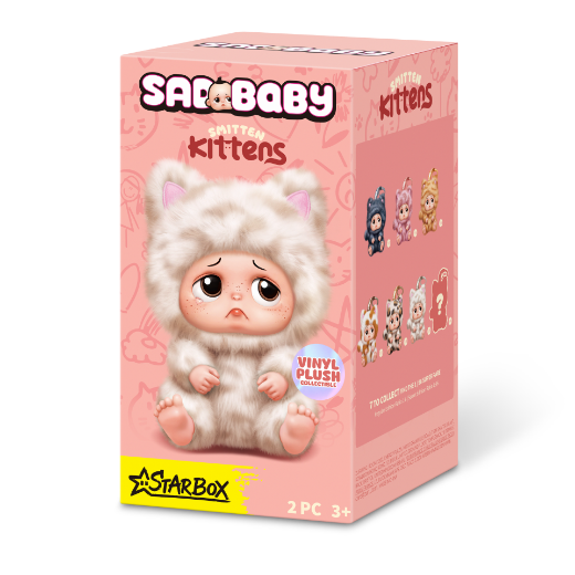 Picture of STAR BOX Sad Baby - Kittens Keychains Blind Box Series 1 assorted ( ONLY SOLD in Display of 6 )