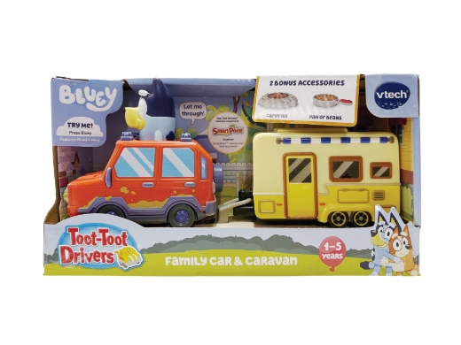 Picture of Vtech Toot-Toot Drivers Bluey Family Car & Caravan