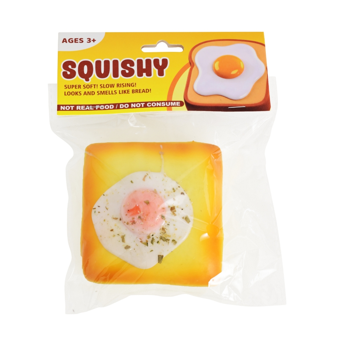 Picture of Squishy Jumbo Slow Rise Scented Egg on Toast ( ONLY SOLD in Carton of 12 )