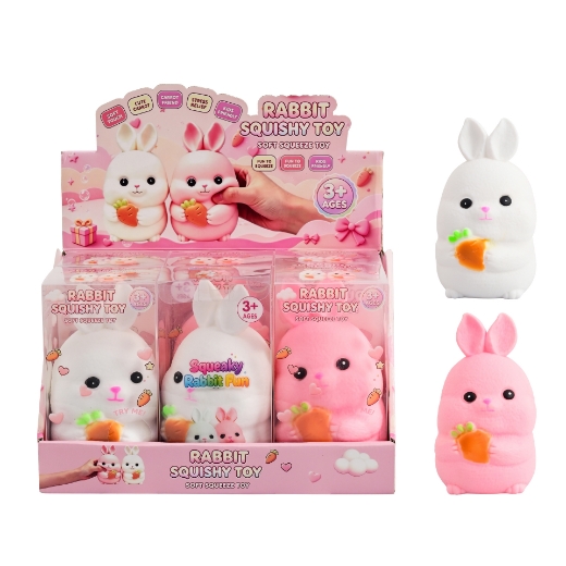 Picture of Squishy Jumbo 19cm Rabbit assorted  ( ONLY SOLD in Display of 6 )
