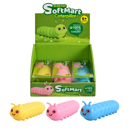 Picture of Squishy Jumbo 26cm Caterpillar  ( ONLY SOLD in Display of 6 )