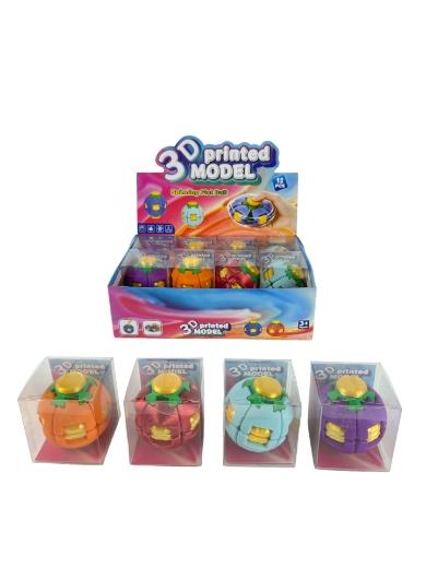 Picture of 3D Printed Spinning Flat Ball assorted ( ONLY SOLD in Display of 12 ) ( was RRP $6.99 )